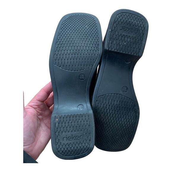 Rieker Burgundy Patent Leather Square Toe Slip On Dress Shoe - Picture 6 of 8